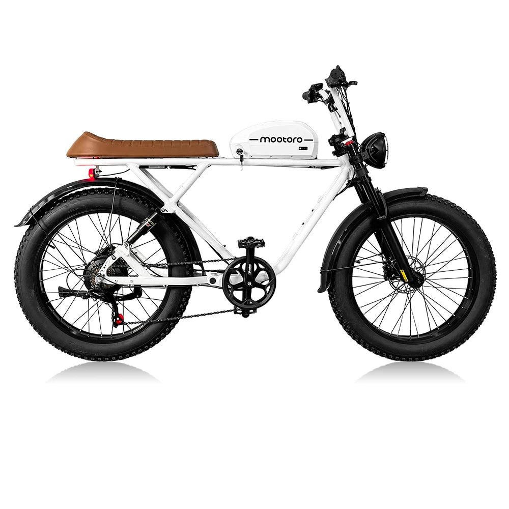 52V 1000W 24" Fat Tire Electric Bike for Adults – Aluminum Alloy Frame Off-Road E-Bicycle with Long-Range Battery, 7-Speed Shimano, and Disc Brakes for Mountain/Beach/Snow