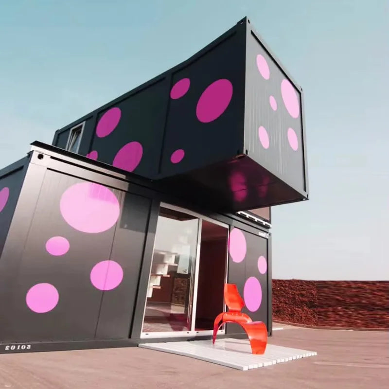 Durable 20ft Quick Build Container House Prefabricated Modular Tiny Home Earthquake Resistant Foldable Living Pod Outdoor Room
