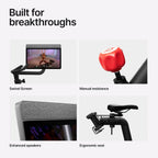 Peloton Exercise Cross Training Bikes, Indoor Stationary Spin Bikes for Home Workouts, Space-Friendly Exercise Equipment for Cardio and strength Workout & Indoor Cycling