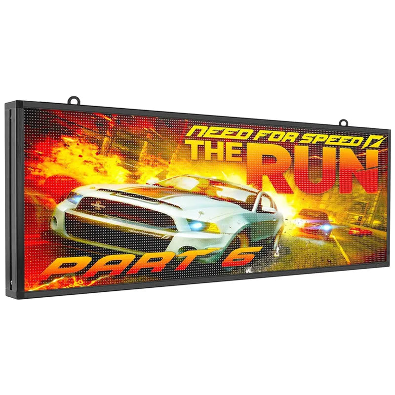 Outdoor RGB Full Color P5 Pantalla Led Panel Video LED Message Sign 39"x14" Moving Scrolling Led Display Board For Shop& Windows