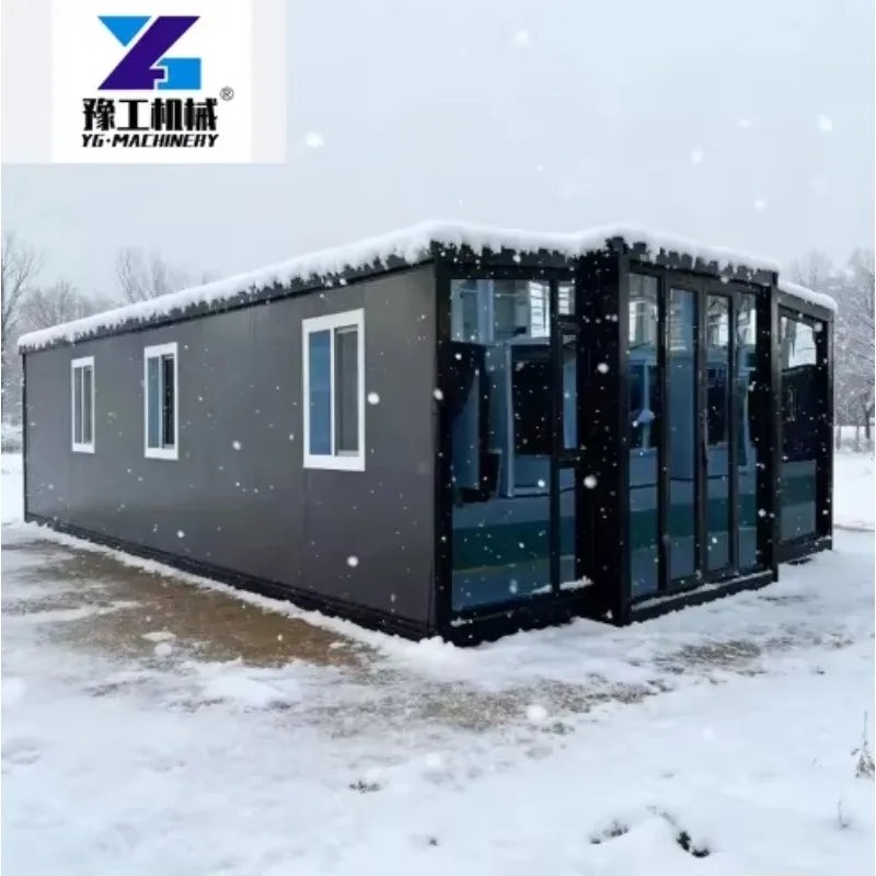 40ft Expandable Prefabricated Modular Foldable Container House Mobile Tiny Home Low Price Casa Maison Fertighauser