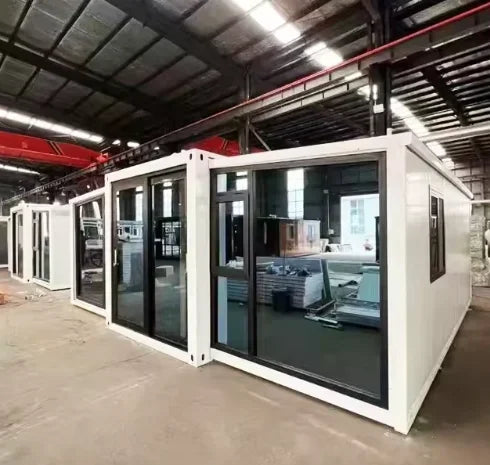 Portable Mobile House Prefabricated Tiny Homes 40Ft Expandable Container with Bathroom Folding Home Hot Sale