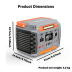 300W Portable Power Station, Emergency Power Bank, Outdoor Generator, 270Wh/72,800mAh/3.7V, With Built-In Lighting And Wireless