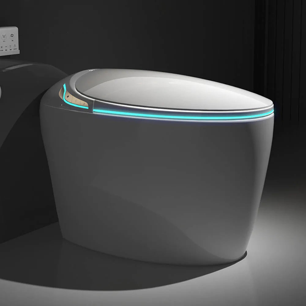 Sanyipace New Smart Toilet and Bidet Auto Open Close Lid Foot Sensor Distence Toilet Warm Water Heated Seat Toilet One Piece Elongated Toilet with Tank Toilet