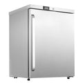 HCK Freezer, Undercounter Refrigerator with Stainless Steel Body, Electronic Temperature Control, Lockable Door, 3 Movable Baske