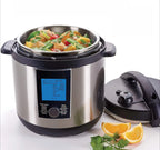 Electric Pressure Cooker Stainless Steel 6 Quart Slow Cook Rice Cook Steam All Seasons Universal Stainless Steel