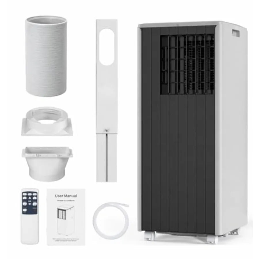 8, 000 BTU Portable Air Conditioners, 4-in-1 AC Unit with Cool, Fan, Dehumidifier and Sleep Mode, Up to 350 Sq.Ft, Quiet Operat