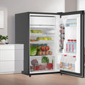 4.3 Cu.ft Mini Fridge with Freezer, Compact Refrigerator Single Door for Bedroom Office Dorm RV, Adjustable Thermostat, Removable Glass Shelves & Crisper Drawer