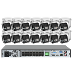 16CH NVR 8MP Dual Lens POE IP Camera Full Color Night Vision 180 Degree 4K Security Camera Outdoor Video Surveillance System