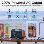 【Sale】Flashfish E200 Power Station 200W Solar Generator 151WH Battery AC DC Outdoor Camera Drone Power Supply Solar Charge