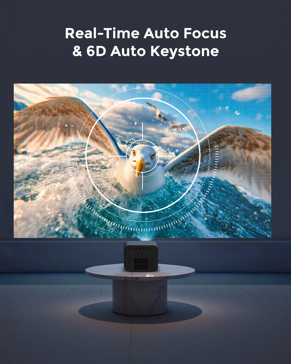 ULTIMEA Full HD 1080P Projector 4K DLP 1800 ANSI Lumens Android TV 11.0 3D 4K Supported 5G WiFi Smart Home Theater Projector