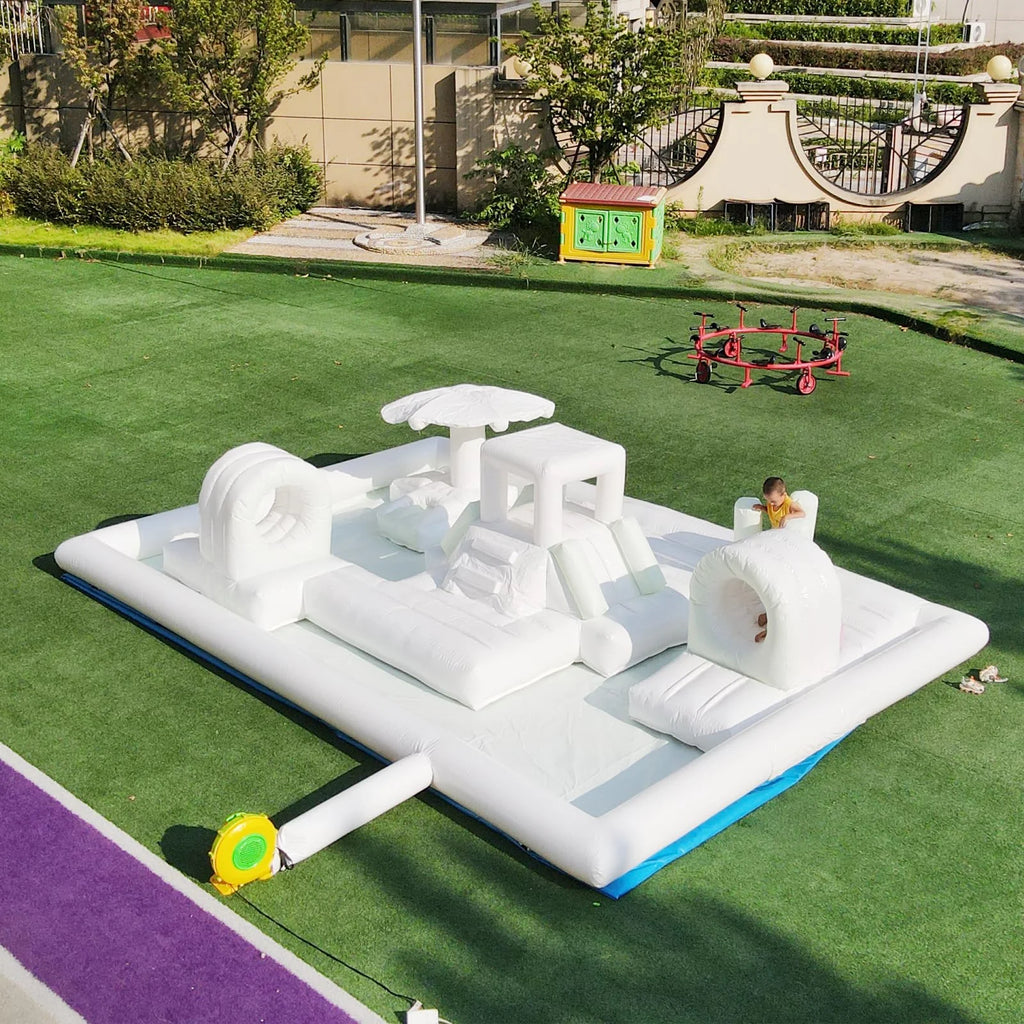 20ft Large  Commercial Inflatable Obstacle Course Bounce House Dry/Water Park Splash Pad Soft Play  Ball Pit Playground For Party Birthday