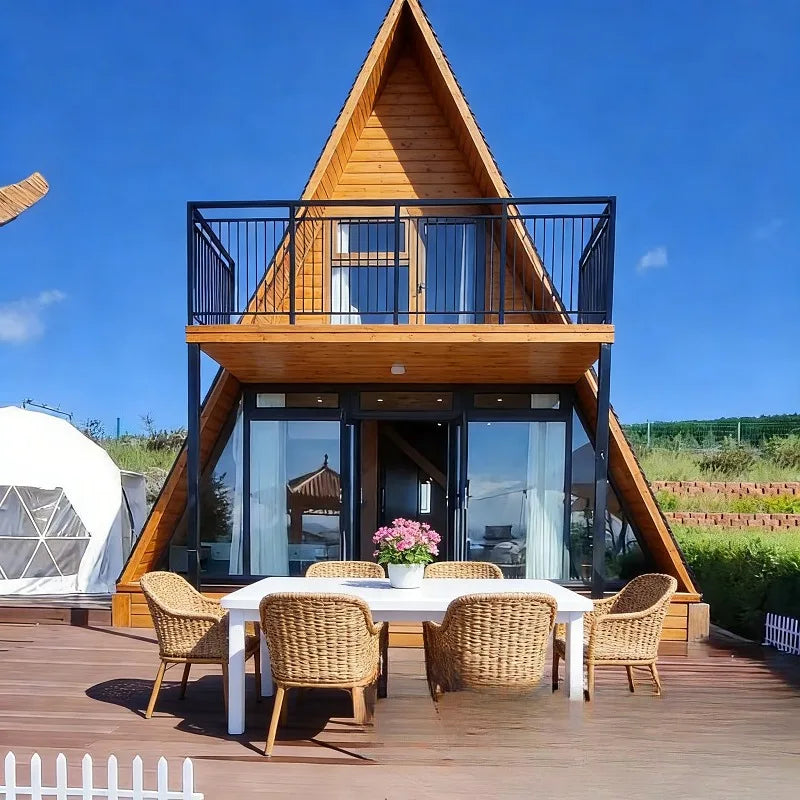 Triangle Wooden House Tiny House Cabin House Prefabricated Buildings for Resort Hotel