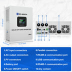 ECO-WORTHY UL1741 5000W 48V Solar Inverter Charger 48V DC to 120V AC,Inversor Solar Built in 100A MPPT Solar Charge Controller