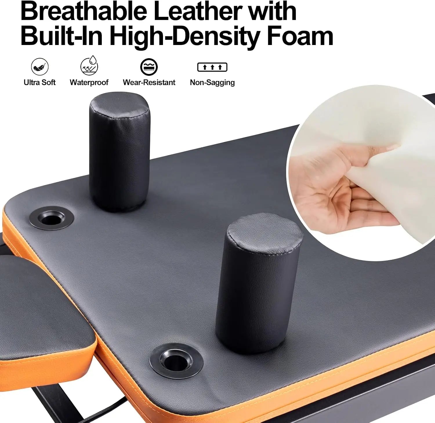 Foldable Pilates Reformer Machine, Studio Grade Pilates Equipment For Home Use and Gym Workout, Core Strength Training Fitness Station With Jump Board For Advanced And Beginner Users, Gray