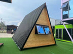 Modular Triangle A Frame Portable Tiny House Wooden Cabin Luxury Outdoor Living Villa