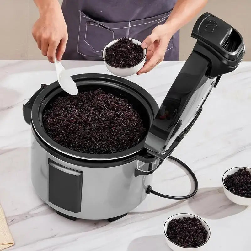 Commercial Rice Cooker, 70-Cup Rice Cooker, 15.85 Qt / 15 Liter Large Rice Cooker and Warmer with Nonstick Inner Pot, Fast Cooking and 12-Hour Keep Warm, with Rice Cup and Paddle, for Restaurant