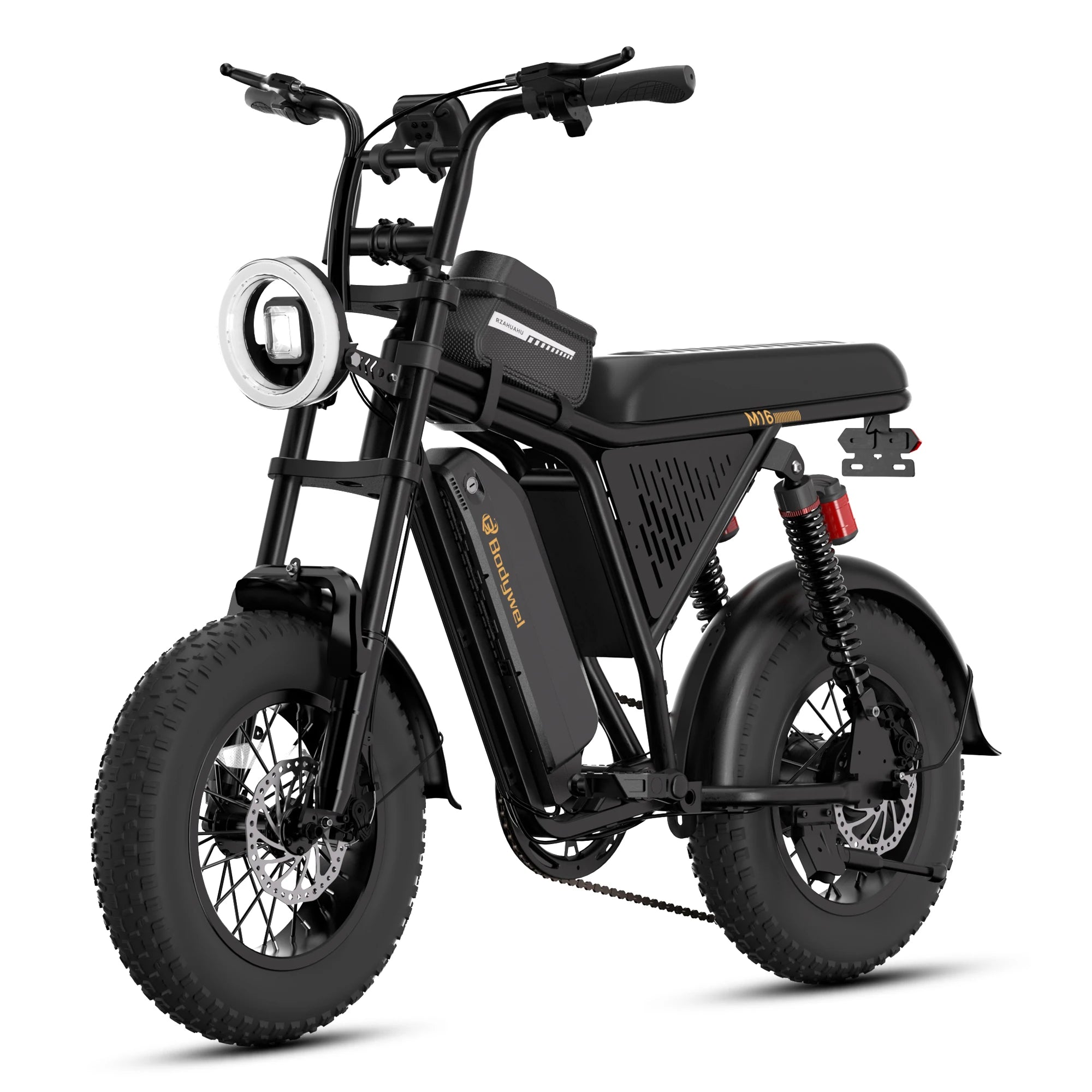 Bodywel M16 Off Road E Bike Adult Electric Bicycle 1500w 48V 15.6ah Mountain Electric Bike 16 Inch Fat Tire Outdoor Entertainmen
