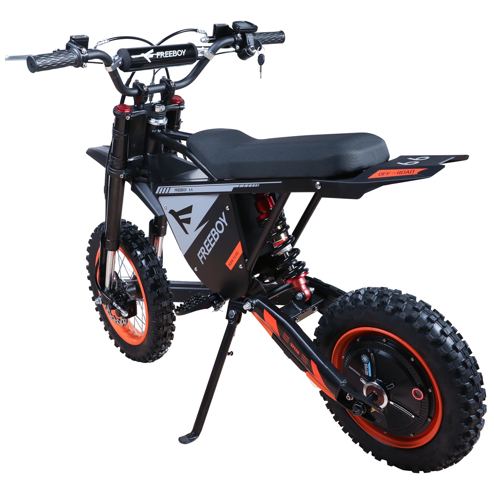 FREEBOY Electric Dirt Bike Y66 3000W Electric Bike for AdulFREEBOY Y66 Electric Dirt Bike 3000W Adult E Bike 55km/h 50km Range Off Road Fat Tire with Hydraulic Disc Brake