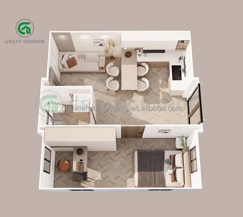 Customized Foldable Office Rooms Tiny Home Container Ready 20ft Live Houses Luxury Mobile Homes House With Roof