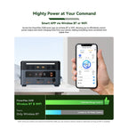 OSCAL Solar Generator, portalbe power station 2400w, 4800W Peak, 2048wh portable power station LiFePO4, App ontrol, Ultra-Quiet, Ups Backup, Home Blackout, Hurricane, Camping & RV