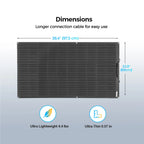 WUZECK Flexible Rechargeable Solar Panel Battery 100W 1pcs ~10 pcs High Efficiency Cell (100W, 200W, 300W, 400W, 500W, 1000W)