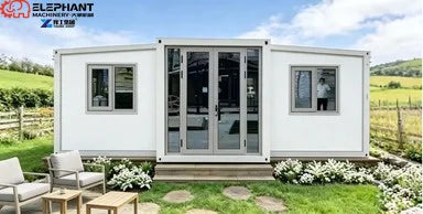 20ft Luxury Prefabricated Container House Portable Steel Office Building Expandable Tiny Home 2 Bedrooms Manufactured Expandable