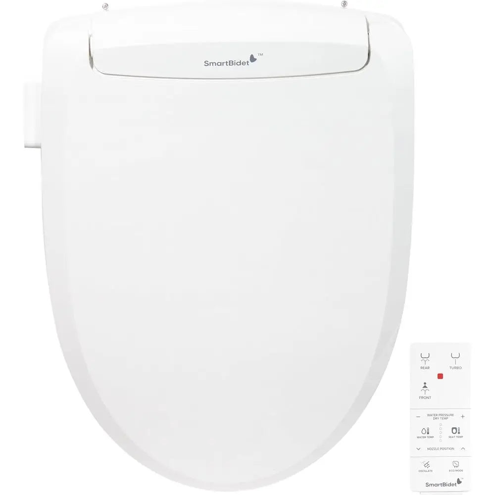 ® SB-100R Electric Smart Bidet™ Seat for Elongated Toilets with Remote Control, Stainless Steel Nozzle with Removable Nozzle Cap