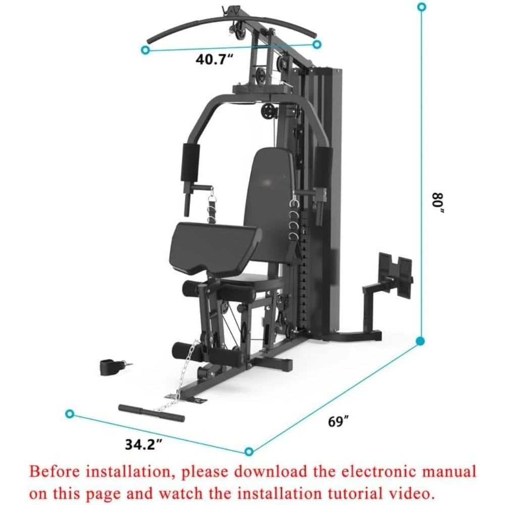 Home Gym Multifunctional Full Body Workout Equipment for Home Exercise Fitness
