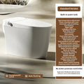 8825S Dayao Ceramic Smart Toilet Remote Control Heated Seat Elongated Bowl Air Drying One Piece Design S-trap Floor Mounted