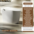 8825S Dayao Ceramic Smart Toilet Remote Control Heated Seat Elongated Bowl Air Drying One Piece Design S-trap Floor Mounted