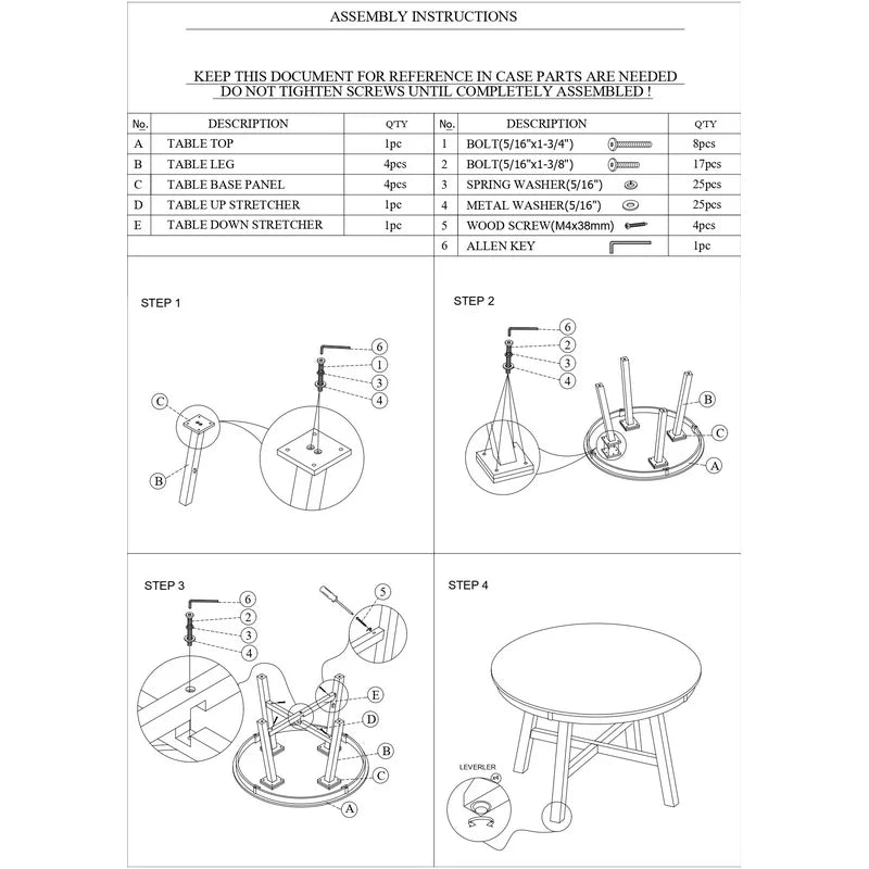 5pc Round Dining Set with Gray Fabric Cushion Chairs, White Wooden Table Top, Modern Minimalist Design