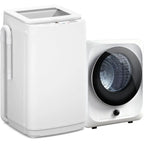 Compact 14 lb Automatic Washer and 1.5 Cu.ft Portable Dryer Combo with Built-in Drain Pump, Ideal for RV, Dorm, and Small Spaces