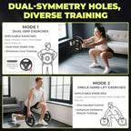 Barbell Weight Set, 45 LB Adjustable Free Weights Bar Set for Home Gym Strength Training, Full Body Workout, Muscle Building, H