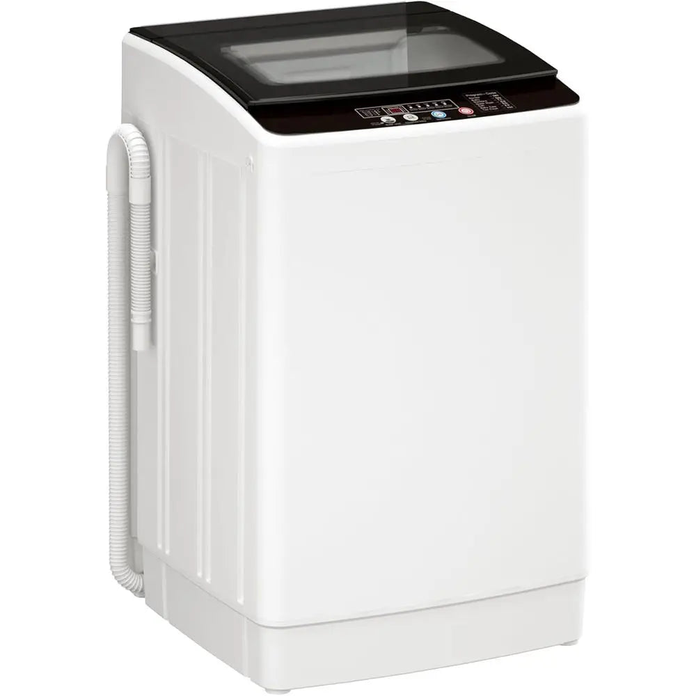 Fully Automatic Portable Washer with LED Display, 12 Cycles, 8 Water Levels, Large Capacity Combo Washer and Dryer