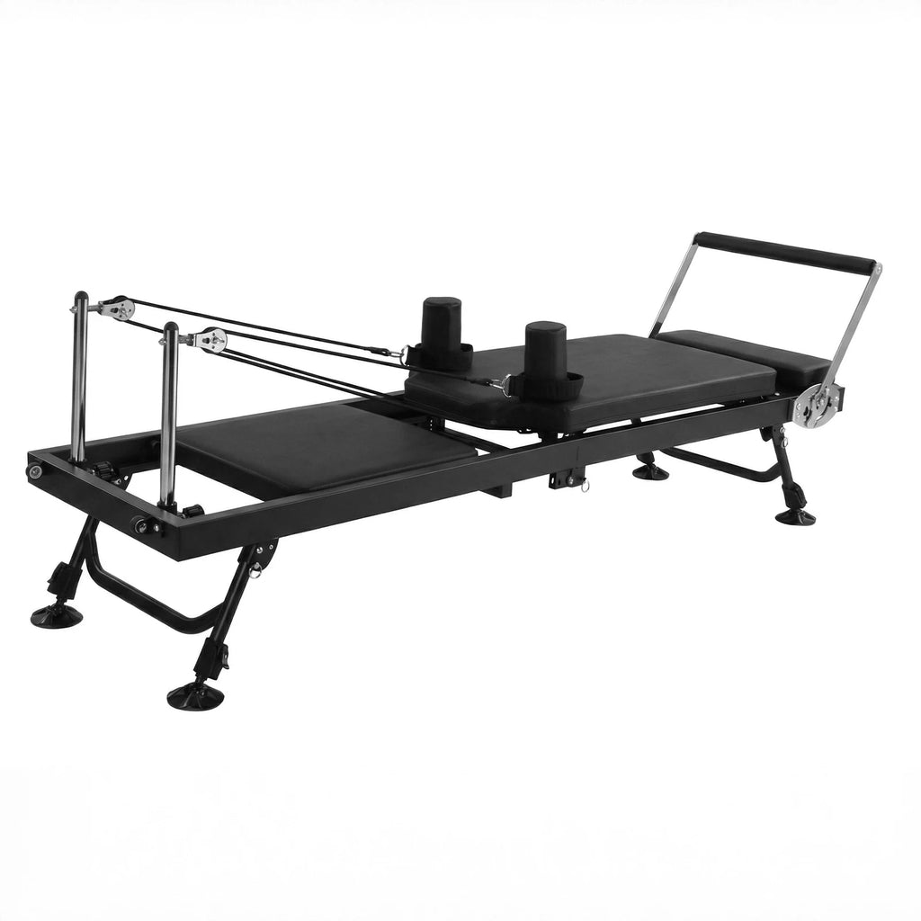 78 In Smooth Glide Carriage Reformer with Springs Resistance Portable Pilates Machine 300 LBS Capacity Suitable for All Levels