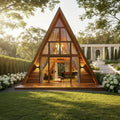 Triangle A Frame Portable Cabin House Modular Wooden Tiny Home Luxury Outdoor Living
