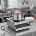 Portable Induction Cooktop, 5000W Commercial Induction Burner with 16 Temperature Settings, Stainless Steel Countertop Induction Hot Plate with 4H Timer, Child Lock, for Restaurant Cooking