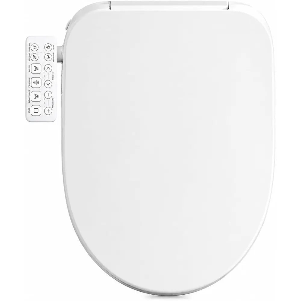 Bidet Toilet Seat Elongated, Electric Smart Heated Toilet Seat, Instant Warm Water & Dryer, Multiple Cleaning Modes, Side Contro
