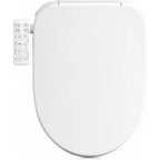 Bidet Toilet Seat Elongated, Electric Smart Heated Toilet Seat, Instant Warm Water & Dryer, Multiple Cleaning Modes, Side Contro