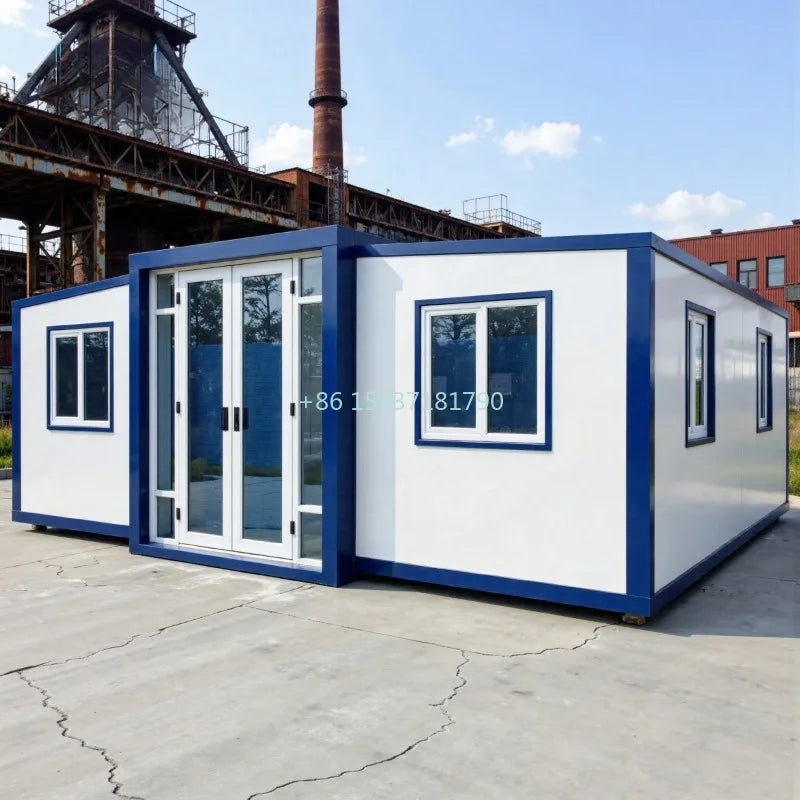 Folding Container House Prefab Expandable 36㎡ Container House Modern 2 Bedroom Hotel Office Foldable Portable Mobile Tiny Homes