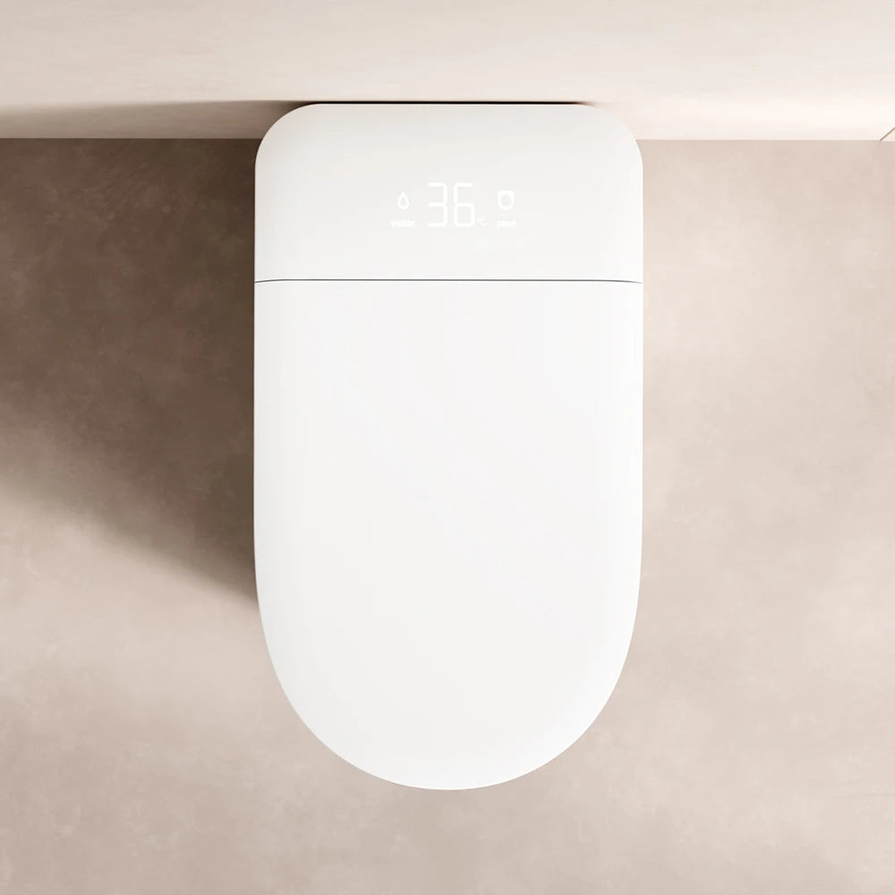 Sanyipace Smart Toilet Seat and Bidet 1000 Gram MaP Flush Score ADA Comfort Height Auto Flush Warm Water Heated Seat Toilet One Piece Elongated Toilet with Tank Toilet