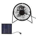 DC5v 2.5w Photovoltaic Solar Panel Set with Portable USB Cooling Fan Ventilation System For Greenhouses Trailers RVs