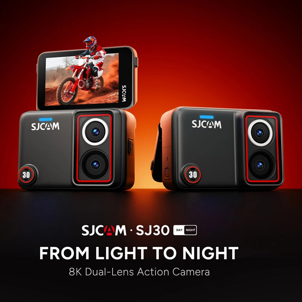 SJCAM SJ30 Full Set 8K Ultra HD 20FPS Anti-Shake Wifi Action Camera Day Night Lensesfor Wireless Microphone With SteadyMotion2.0