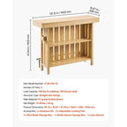 Home Bar Unit, Wine Bar Cabinet Table 3-Tier with Storage Shelves, Opener Storage Box & Adjustable Foot Pads, Black Footrest, Wood & Metal Liquor Cabinet for Home, Basement, Kitchen, Living Room