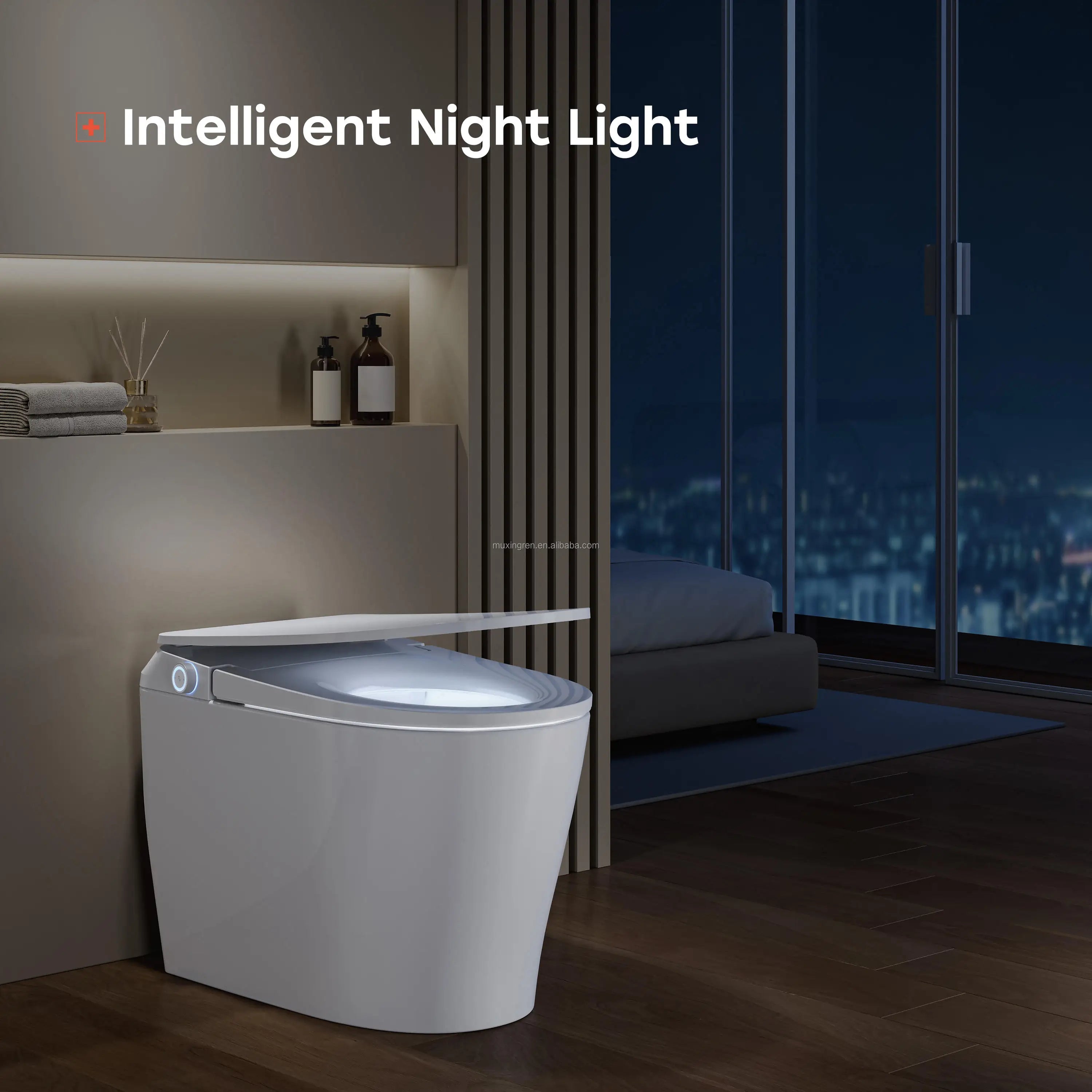 HOROW T32 Retail Listed, Inquire for Wholesale: US Local Stock Modern Smart Toilet with All-Cover Lid & Power Outage Flush