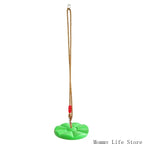 Rope Swing with Disc 30Cm/11.81Inch Round Platform and Thick Rope for Kids Yard Activity Toy Set