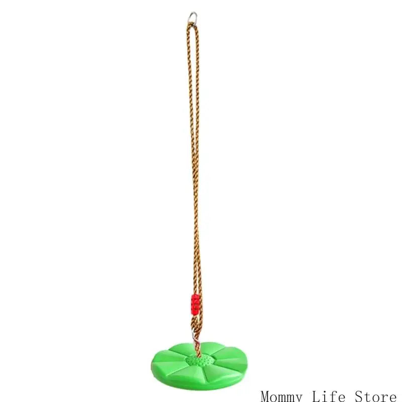 Rope Swing with Disc 30Cm/11.81Inch Round Platform and Thick Rope for Kids Yard Activity Toy Set