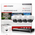 Hikvision 8CH 4K NVR Kit H.265 CCTV Security Camera System 8MP Audio 4K Vandal-Proof Dome POE Video Surveillance Set