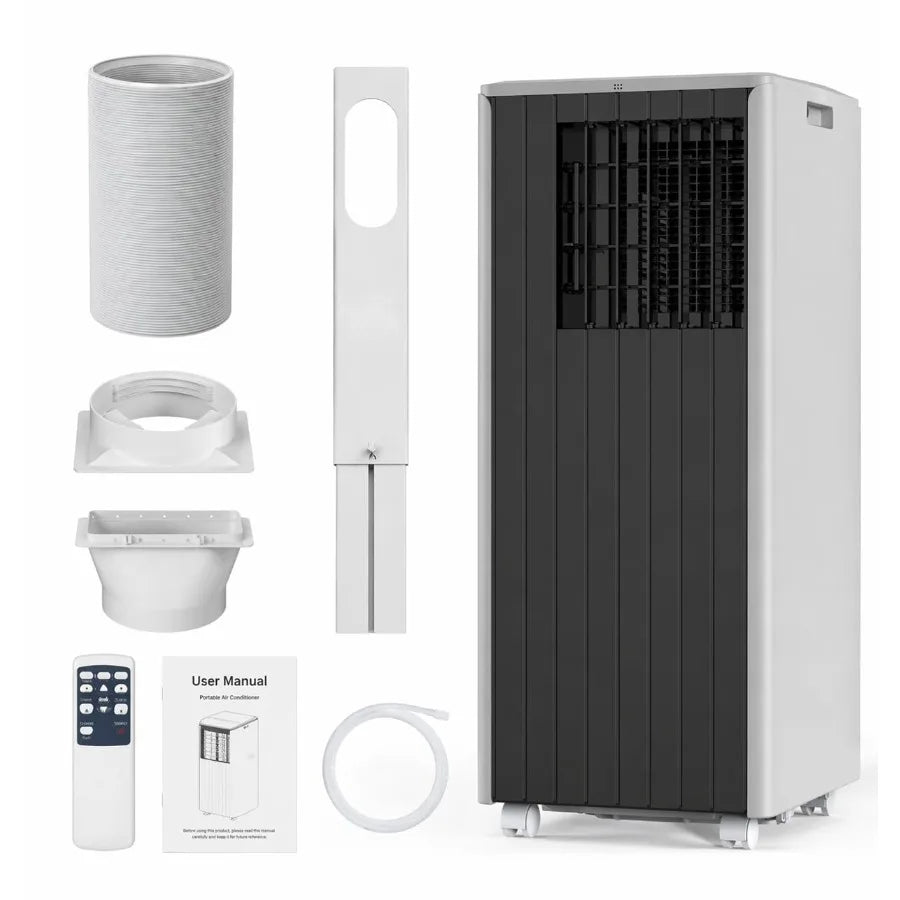 8, 000 BTU Portable Air Conditioners, 4-in-1 AC Unit with Cool, Fan, Dehumidifier and Sleep Mode, Up to 350 Sq.Ft, Quiet Operat